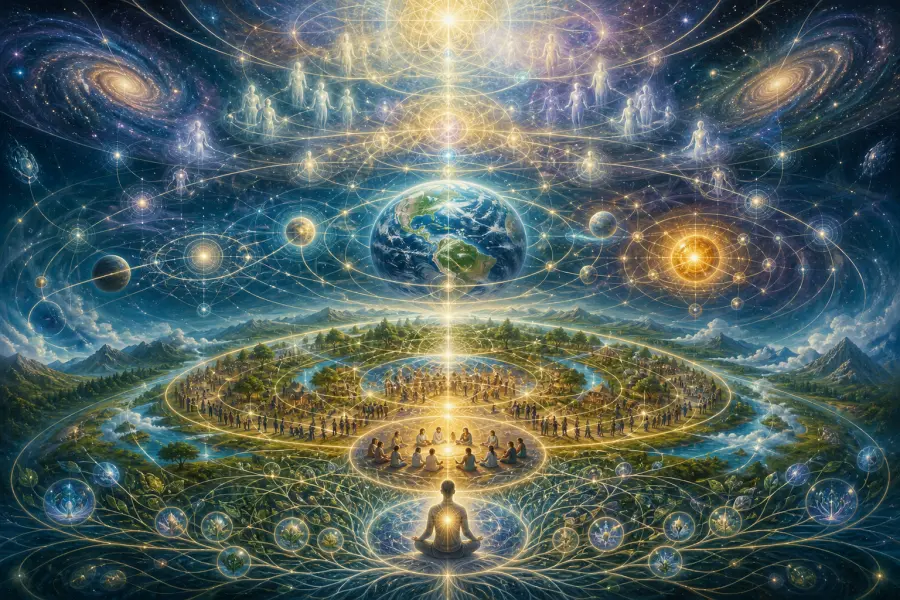 Representação simbólica da consciência e da luz interior